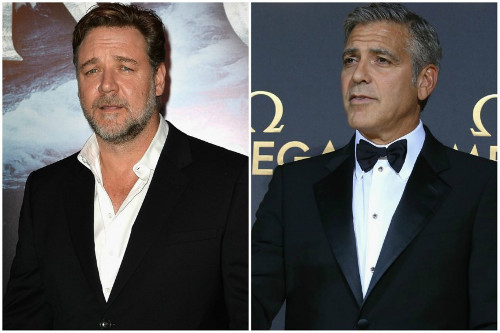 George Clooney và Russell Crowe. George Clooney là ngôi sao nổi tiếng được nhiều người yêu thích và tôn kính của Hollywood. Trong khi đó, nam diễn viên người Úc Russell Crowe nổi tiếng là con người hung bạo trong mắt công chúng. George Clooney và Russell Crowe đã từng cạch mặt nhau sau một lần Russell đã lăng mạ đồng nghiệp George Clooney vì “tranh thủ” quảng cáo công việc trên sóng truyền hình. Mặc dù Crowe đã xin lỗi nhưng Clooney vẫn không chấp nhận.