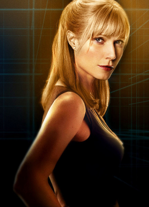 Gwyneth Paltrow trong vai Pepper Potts. Gwyneth Paltrow cũng rất thành công với vai diễn Pepper Potts trong series phim Người sắt - Iron Man 2008 và 2010. Gwyneth Paltrow đã thể hiện thành công hình ảnh cô nàng Pepper Potts thông minh, trung thành và trung thực.