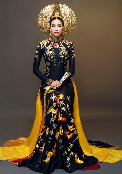 Nhan sắc của Phạm Hương trong cuộc thi Hoa hậu hoàn vũ thế giới.