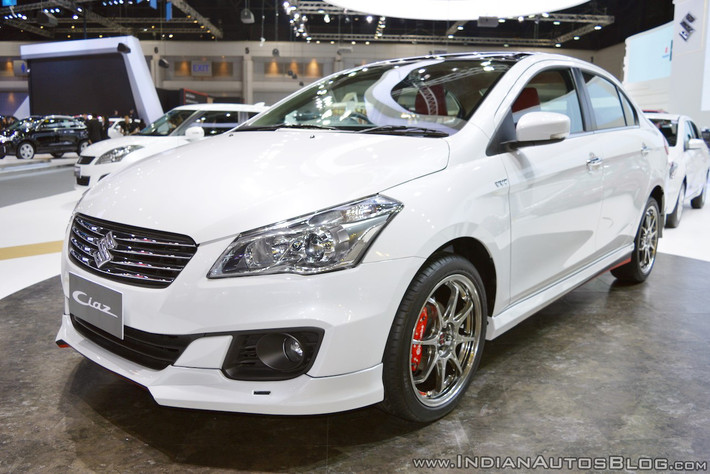 Hãng xe ôtô Suzuki hiện đang trưng bày chiếc Ciaz với gói độ thể thao S-Sporty tại Triển lãm ôtô Thái Lan năm 2017. Tuy nhiên mẫu xe Suzuki Ciaz S-Sporty này không phải là phiên bản hiệu suất cao Ciaz RS từng được giới thiệu tại thị trường trước đây.
