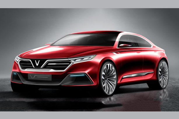 Nhà thiết kế ItalyDesign lại kéo léo gắn logo chữ “V” – Việt Nam, tạo nên tổng hoà đầu xe uyển chuyển. Không quá tượng hình hay sâu xa ẩn ý, đánh vào tâm lí đơn giản, dễ hình dung, dễ hiểu mà mang lại một khát vọng ôtô của người Việt.