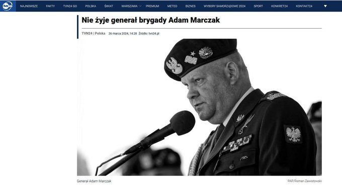 Tướng Adam Malzak mới đây được thông báo qua đời một cách bí ẩn, tin tức này đã gây ra những cuộc bàn luận sôi nổi. Giới chức NATO đưa ra mô tả mơ hồ về nguyên nhân cái chết của Tướng Malzak, đó là "đột tử do nguyên nhân tự nhiên".