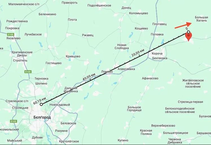 Theo nhiều nguồn tin khác nhau, chắc chắn rằng chiếc máy bay này đã bị Quân đội Ukraine bắn hạ. Thứ hai, chiếc Il-76 này bay từ Iran qua Biển Đỏ, sau đó qua Ả Rập Saudi và Ai Cập, rồi biến mất khỏi radar ở Syria, sau đó bay đến Belgorod, rồi bay về phía đông bắc cho đến khi tới Yablo và bị rơi gần Novo.