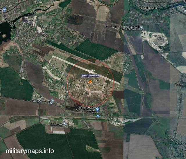 Tuy nhiên bất chấp khả năng che giấu và ngụy trang tiên tiến, những chiếc Su-24 của Không quân Ukraine, đã bị tấn công chính xác bởi tên lửa siêu thanh Kinzhal. Những tên lửa này đã bắn trúng máy bay bên trong hầm trú ẩn bằng bê tông kiên cố, đặt tại sân bay quân sự Starokonstantinov.