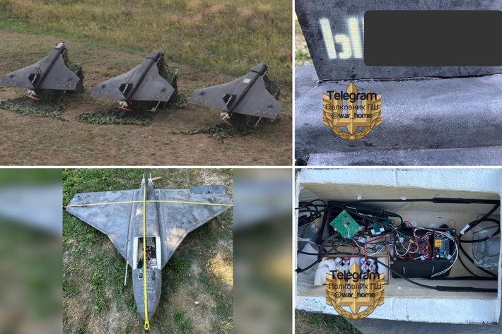 Sau đó, vào ngày 28/7, chiếc UAV bị rơi trên, được xác định là loại UAV Gerbera của Nga, dựa trên một video được đăng trên Kênh Telegram Falcon của Stalin. Video ghi nhận Cục Thiết kế Gastel của Nga, là đơn vị phát triển UAV Gerbera, mà video ám chỉ là "em gái” của UAV Geran-2.