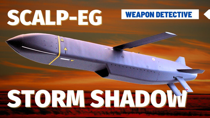SCALP/Storm Shadow là tên lửa hành trình phóng từ trên không của Pháp và Anh hợp tác phát triển và sản xuất, được đưa vào sử dụng từ năm 2003. Tên lửa có tầm bắn tối đa 550km và sử dụng phương pháp dẫn đường hỗn hợp GPS, INS, TERPROM (dẫn đường bằng bản đồ địa hình kỹ thuật số) và hệ thống tìm kiếm mục tiêu hồng ngoại (IR) giai đoạn cuối.