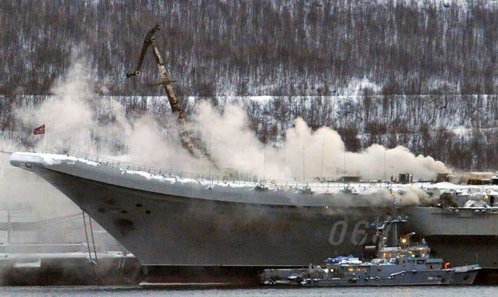 Sau đó các đặc vụ Ukraine cố gắng mua chuộc bằng những phần thưởng khổng lồ để người Nga phóng hỏa tàu Kuznetsov nhằm gây tiếng vang. Hiện Kiev vẫn chưa phản hồi trước thông tin này và không thể xác nhận đó là đúng hay sai.