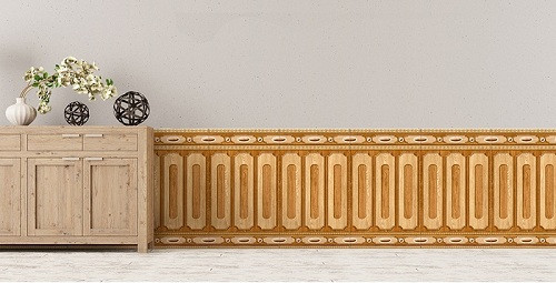 Với chất liệu cao cấp, gạch ốp chân tường góp phần thể hiện cá tính và gu thẩm mỹ riêng của từng gia chủ. Ảnh: Gachxaynha.