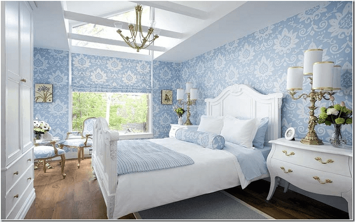 Để chọn được loại giấy và mẫu giấy dán tường phù hợp cho phòng ngủ, bạn cần phải tìm hiểu thật kỹ lưỡng và cẩn thận. Ảnh: Noithatbinhminh.