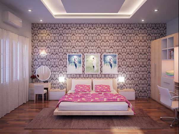 Một mẫu giấy dán tường đẹp khác bạn có thể tham khảo. Ảnh: Tapchinoithat.