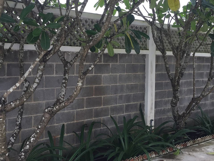 Không những thế, tường rào bằng gạch đem lại cảm giác chắc chắn, an toàn. Ảnh: Angcovat.