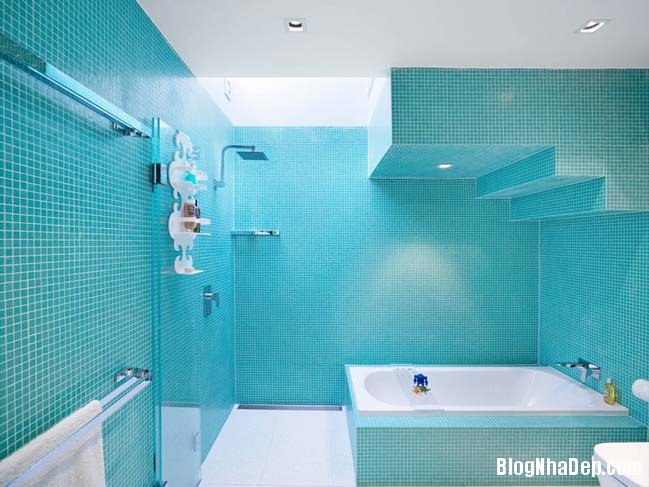 Màu xanh dương cũng là màu sắc mang đến cảm giác thư giãn, thoải mái tựa như đang ở biển cả. Ảnh: Blognhadep.