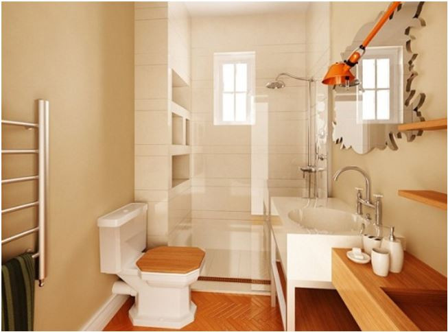 Chỉ cần một chiếc cửa sổ với diện tích vừa đủ sẽ giúp phòng tắm nhà bạn không bị tối tăm, ẩm thấp mà rất thông thoáng. Ảnh: Hita.