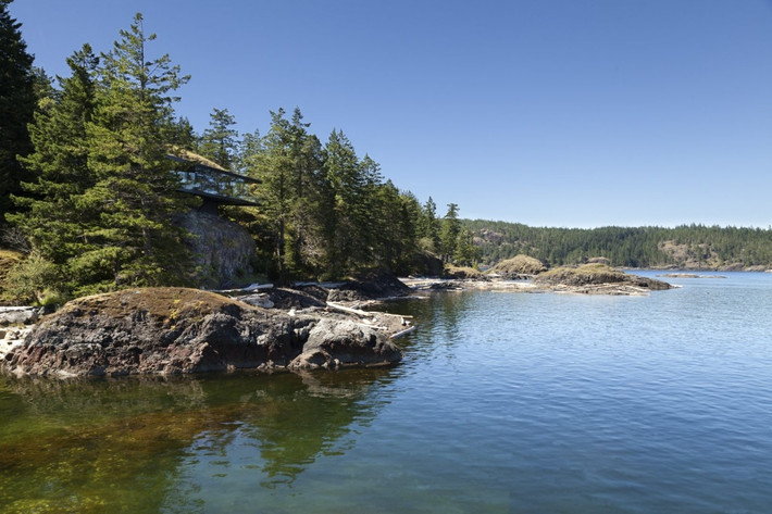 Đây là ngôi nhà Bungalow nằm trong rừng thông ở Brsitish Columbia, Canada. Ảnh: Trithucvn.