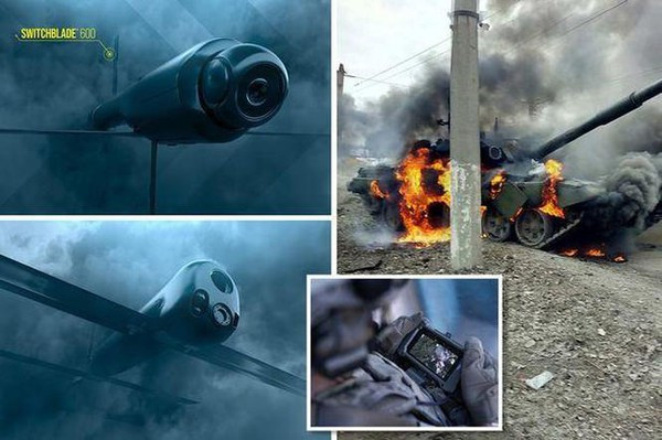 UAV Switchblade do nhà sản xuất vũ khí Mỹ AeroVironment chế tạo; ban đầu chế tạo theo đơn đặt hàng cho các lực lượng hoạt động đặc biệt của Mỹ. Giờ đây UAV Switchblade được hy vọng, sẽ giúp Ukraine có thể thay đổi cục diện chiến trường.