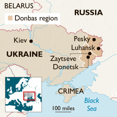 Với việc quân đội Ukraine rút lui trong trận Pesky, lực lượng chiến đấu của Ukraine được triển khai ở vùng Donbass đã rơi vào tình thế nguy hiểm trên diện rộng.