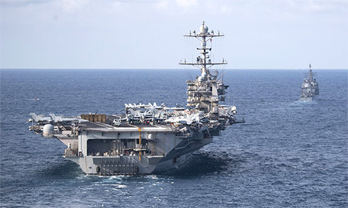 Nếu Mỹ và NATO triển khai hai nhóm tác chiến tàu sân bay cùng một lúc là để tiến hành răn đe và triển khai của hơn ba nhóm tác chiến tàu sân bay cùng một lúc, họ sẽ làm gì?