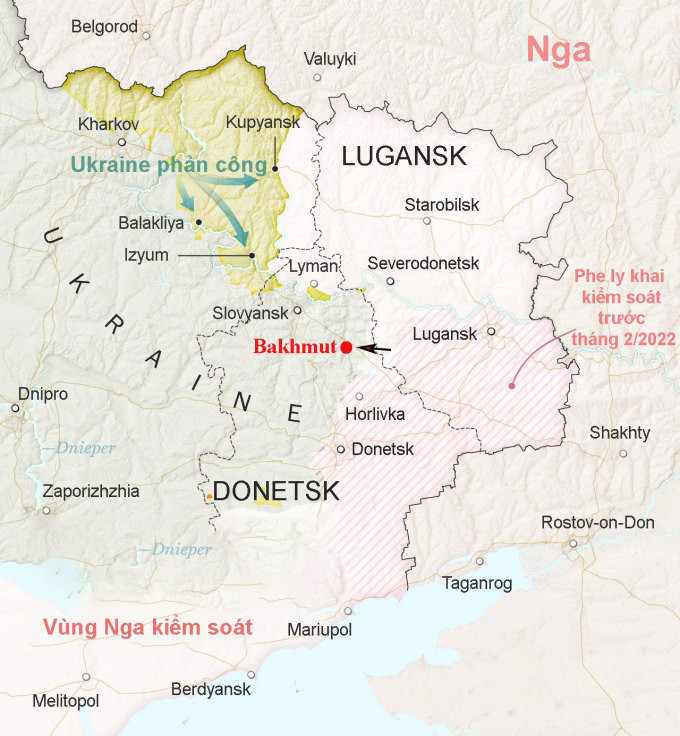 Ông Marochko tin rằng, Ukraine sẽ không dễ dàng từ bỏ Artemovsk (Bakhmut), bởi đây là đầu mối giao thông quan trọng để quân đội Ukraine đảm bảo tiếp tế ở Donbass, khi mạng lưới đường bộ và đường sắt đều đi qua đây.