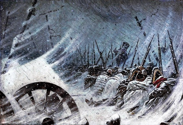 Chủ đề này càng trở nên rõ ràng hơn sau chiến dịch thất bại của Napoleon trên đất Nga năm 1812. Các tướng lĩnh của Napoleon biện minh cho thất bại của họ là do tác động khí hậu của nước Nga, nơi được cho là “mồ chôn” quân đội Pháp khi tấn công vào đây.