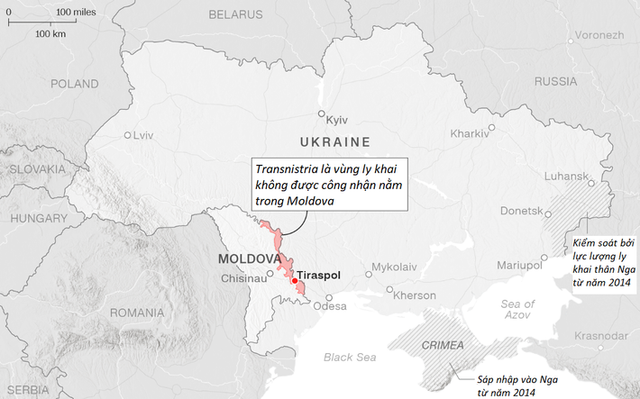 Lực lượng này chủ yếu kiểm soát vùng Transnistria, vùng đất vốn thuộc về Moldova, nhưng sau đó đã tự tuyên bố độc lập, người dân vùng này thân Nga và có thiện chí gia nhập Liên bang Nga.