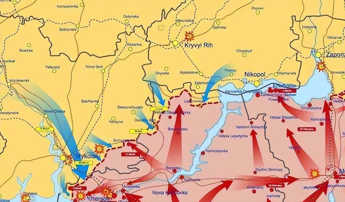 Quân đội Ukraine đã tiến hành một cuộc phản công từ ba hướng ở phía nam chiến trường Kherson. Lần này, Quân đội Ukraine đã điều động tổng cộng khoảng 12.000 quân từ Nikolayev đến Kherson, nhằm tạo ưu thế cả về quân số và hỏa lực.