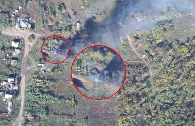 Trong bối cảnh thiếu hụt vũ khí hiện đại, các đơn vị Ukraine buộc phải sử dụng các loại vũ khí cũ. Vì vậy, tại các khu dân cư Pribugskoye và Luparevo (cách Pravdino và đường giới tuyến 15 km), Quân đội Ukraine đã sử dụng xe tăng M114 do Mỹ sản xuất năm 1942, được Bồ Đào Nha chuyển giao.