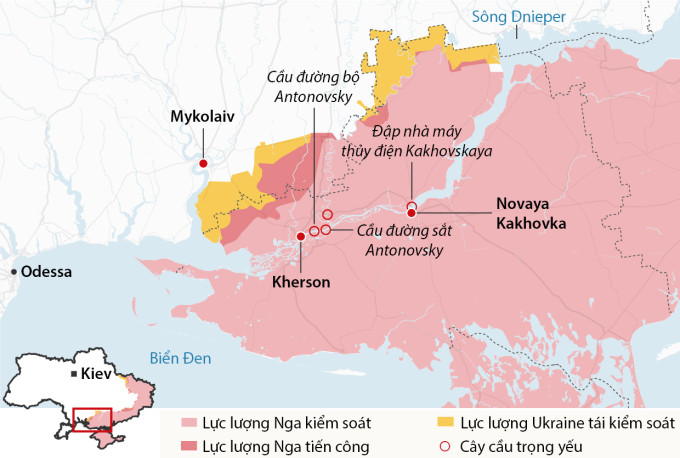 Hơn nữa, Quân đội Nga đã đạt được mục tiêu kiểm soát các khu vực công nghiệp quan trọng như Donbass và đang muốn tổ chức một cuộc trung cầu dân ý, để sáp nhập các khu vực này vào Nga một lần nữa.