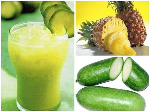 Ly nước ép bí xanh và dứa có màu vàng xanh rất bắt mắt, vị ngọt mát nhẹ thanh khiết là sự hòa quyện giữa hương vị vô cùng đặc trưng của bí xanh, vị ngọt thanh chua nhẹ của dứa và chanh tươi cùng mật ong nguyên chất góp phần làm nên vị ngon thanh mát của món nước ép vừa ngon và bổ này.