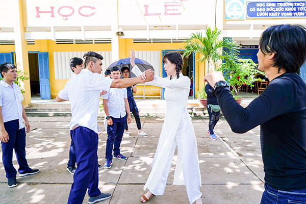 Trong dự án phim điện ảnh "Vu quy đại náo" của đạo diễn Lê Thiện Viễn, "nữ hoàng nội y" vào vai Trang - một cô gái miền Tây nhí nhảnh, hồn nhiên nhưng tính cách cũng vô cùng mạnh mẽ và quyết liệt.