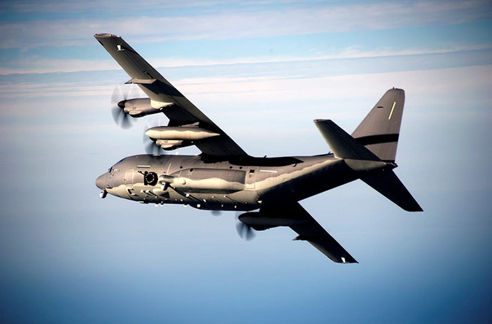 Máy bay cường kích AC-130J được phát triển dựa trên biến thể MC-130J nhằm thay thế các phiên bản AC-130H và AC-130U đang được Không quân Mỹ sử dụng.