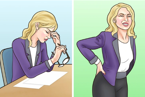3. Căng thẳng quá mức. Căng thẳng khiến cơ thể giải phóng hormone khiến cơ bắp căng cứng. Điều này giải thích khi căng thẳng, bạn dễ cảm nhận cơn đau vùng cổ, vai và lưng. May mắn thay, tình trạng có thể cải thiện rõ rệt khi thư giãn, duy trì tâm lý thoải mái.