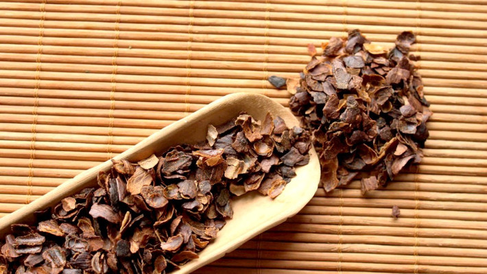 Trà Cascara là trà thảo mộc làm từ vỏ quả cà phê chín, có tác dụng nhuận tràng mạnh. Ảnh: vietblend.