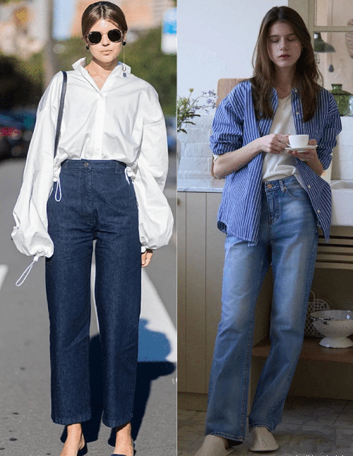 Áo sơ mi oversize có phần cổ, vai và tay áo thiết kế tương tự như những áo sơ mi công sở thông thường song có sự phóng đại về độ rộng thân áo. Sự thay đổi này nhằm mục đích khắc phục những nhược điểm của áo công sở. (Ảnh: Sohu, minh họa)