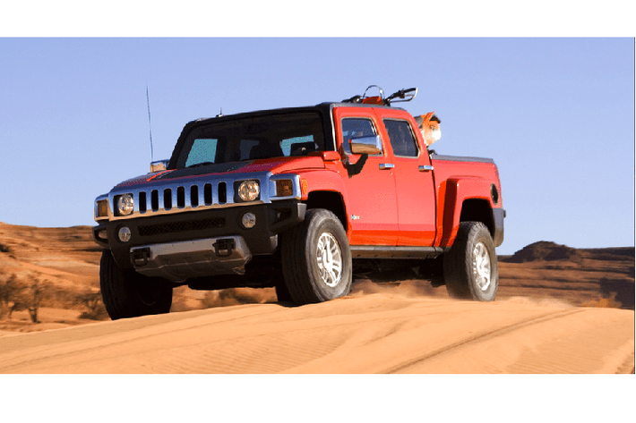 Hummer H3T H3T là một trong những mẫu Hummer cuối cùng mà bạn có thể mua. Nó trông rất ác liệt, nhưng không phải theo cách tích cực. Phần thùng xe ngắn khiến nó khá vô dụng trong vai trò một mẫu bán tải, và tỉ lệ kích thước lạ lùng cũng không giúp ích cho nét thẩm mỹ bên ngoài.