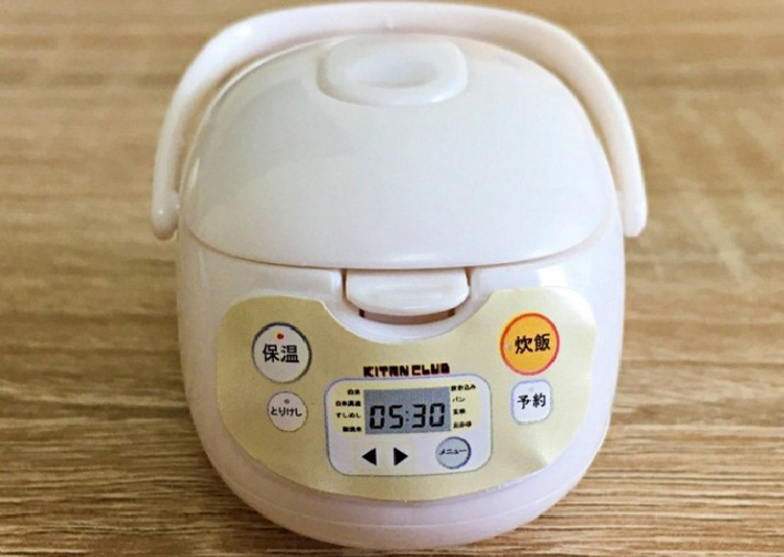 Mới đây tại Nhật Bản xuất hiện một loại đồ chơi nhái nồi cơm điện mới khá thú vị: Chúng có hình dạng y hệt một chiếc nồi cơm điện thu nhỏ vừa lòng bàn tay với nhiều chức năng đặc biệt, chỉ dành cho thú cưng.