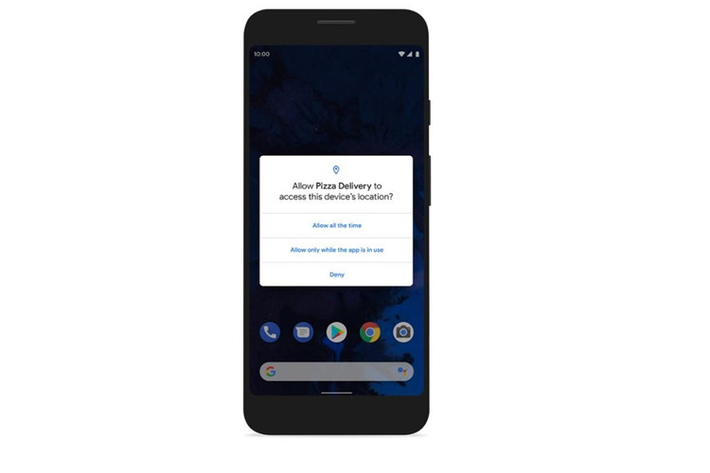 Kiểm soát ứng dụng nhiều hơn. Cụ thể, với Android 10, bạn có thể tùy chỉnh việc truy cập dữ liệu vị trí các ứng dụng trên smartphone. Theo đó, bạn có thể cấp quyền truy cập mọi lúc, chỉ khi dùng ứng dụng hoặc không bao giờ.