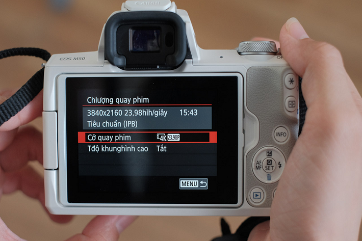 3. Khả năng quay video 4K thích hợp cho khung cảnh tĩnh, không di chuyển máy quá nhiều