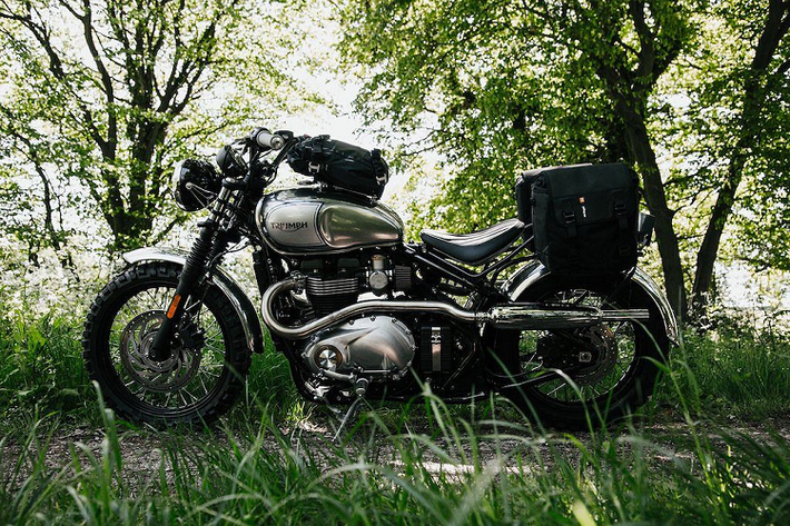 Gợi nhớ về thời kỳ hậu Thế chiến II, Laguna Motorcycles Maidstone đã tạo ra một chiếc Bobber để có thể chinh phục những cung đường dài. Các fan của Triumph có thể dễ dàng nhận ra nguồn cảm hứng lấy từ những dòng xe trong thời kỳ đó của hãng như Trophy TR5 đời 1949 hay Thunderbird đời 1950.