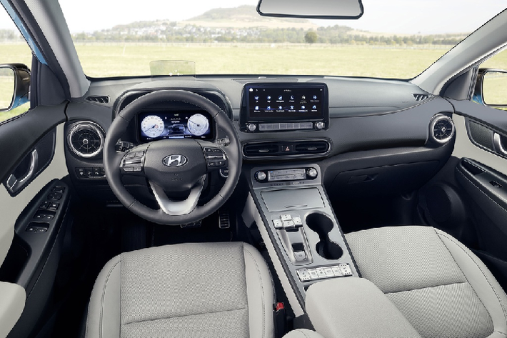 Hyundai trang bị cho xe hệ thống kết nối BlueLink, cho phép người dùng theo dõi các thông tin của xe như tình trạng pin hay quãng đường di chuyển thông qua điện thoại thông minh. Người dùng cũng có thể quản lý pin để lựa chọn thời gian sạc phù hợp hoặc giảm chi phí sạc bằng cách sạc ở những trạm sạc giá rẻ.