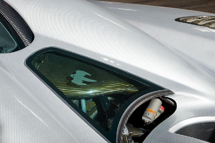 Nói về Koenigsegg CCXR Trevita, mẫu xe này được chế tạo đặc biệt với dàn áo bằng carbon trắng. Cũng chính vì bộ áo quá đặc biệt mà hãng siêu xe Thụy Điển chỉ có thể sản xuất được 2 chiếc Koenigsegg CCXR Trevita thay vì con số 3 như dự tính ban đầu. Ngoài carbon trắng, ngoại thất của Koenigsegg CCXR Trevita "bọc kim cương" còn có sợi carbon đen bóng.