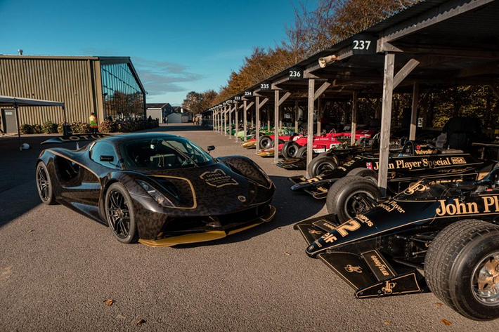 Ngoài hai chiếc Evija, Lotus còn mang đến Goodwood những chiếc xe đua cổ điển của mình như chiếc Lotus 25, chiếc xe được Jim Clark cầm lái vào năm 1963 khi ông giành chức vô địch cá nhân giải đua Công thức 1. Chiếc Lotus 18 được Sir Stirling Moss cầm lái và giành chiến thắng tại Monaco GP năm 1961. Lotus 72-5 và 72-7, hai chiếc xe được Emerson Fittipaldi cầm lái và giành năm chiến thắng chặng, Lotus 49 của Graham Hill và chiếc Lotus 79 của Mario Andretti.