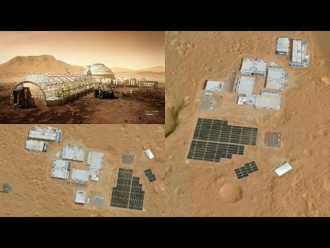 Quan sát qua thiết bị Google Mars của NASA, các nhà khoa học đã tìm thấy các khối vật thể lạ nghi là pin mặt trời, nhà máy sản xuất điện, thậm chí là các khối vật thể tựa như ăngten parabol vô tuyến trên Hỏa tinh. Nguồn ảnh: Dailymail.