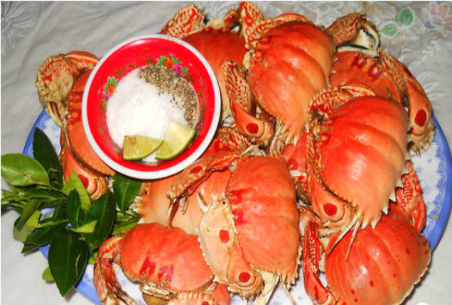 Con cúm núm có kích thước nhỏ, ngư dân thường bắt được những con cúm núm có kích thước to nhất khoảng bằng 4 ngón tay của người lớn. (Ảnh Dulichdanang)