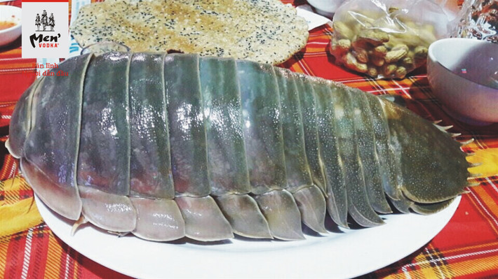 Sinh vật này có hai hàng chân dày đặc với móng vuốt sắc nhọn nhìn rất ghê rợn. Dù ngoại hình quái dị nhưng thịt của những con bọ biển lại vô cùng thơm ngon, thậm chí còn ngon hơn thịt tôm hùm. (Ảnh Menvodka)