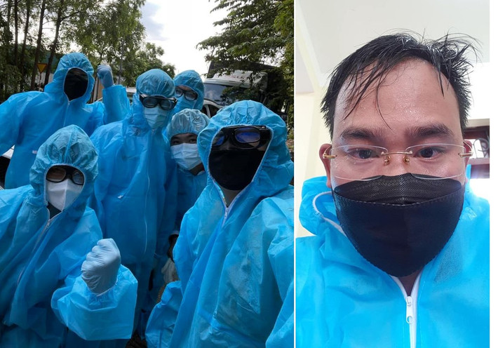 Nhà báo, phóng viên báo tiếp sức Bắc Giang: Trên tuyến đầu chống dịch, không thể thiếu những chiến sĩ thông tin, truyền đi những hình ảnh cảm động về công tác phòng chống dịch COVID-19.