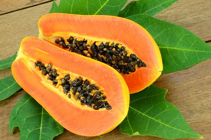Quả đu đủ là nguồn cung cấp beta-carotene dồi dào và rất nhiều vitamin A, B và C. Ảnh: brookstropicals.