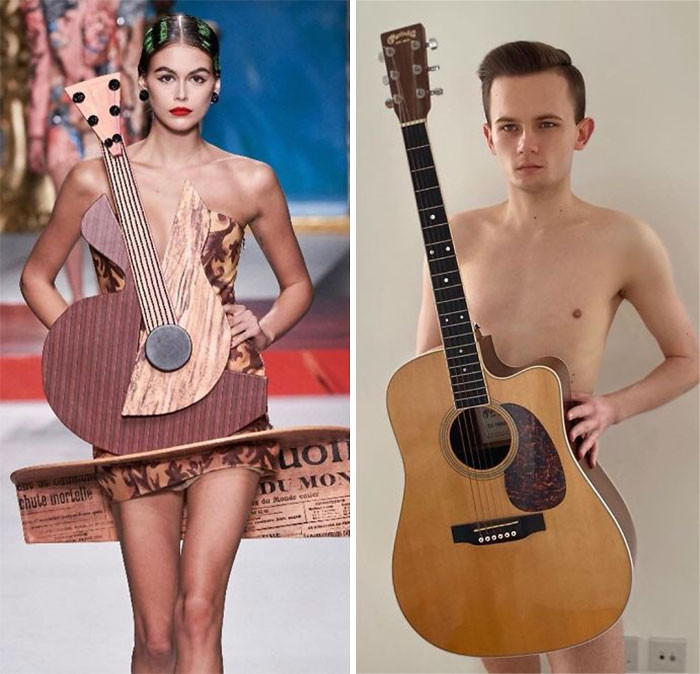 Quần áo thì thiếu chứ guitar thì có đầy!