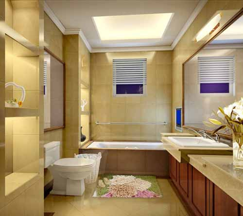 4. Phòng vệ sinh đối diện hoặc nơi để rác ngay sau cửa chính: Nếu phòng vệ sinh đối diện với cửa chính, tốt nhất nên đặt một tấm bình phong để ngăn cách. Không nên để thùng rác ở phía sau cửa ra vào, điều này không có lợi cho vận thế. Ảnh: Xingzuo123.com.