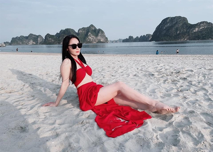 Vóc dáng của Quách Thu Phương đẹp như người mẫu.