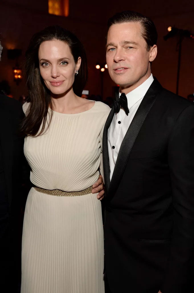 Brad Pitt và vợ cũ Angelia Jolie trong một buổi ra mắt phim năm 2015. (Ảnh: Getty Images)